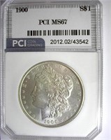 1900 Morgan PCI MS-67 LISTS FOR $5000