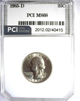 1985-D Quarter PCI MS-68