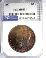 1887 Morgan PCI MS-67+ LISTS FOR $5750