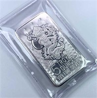 5oz Troy Silver Bar, High Detail Liberty .999