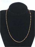 14K Yellow Gold Twist Chain