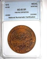 1915 Medal NNC MS-66 BR MONTANA