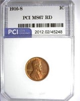 1916-S Cent PCI MS-67 RD
