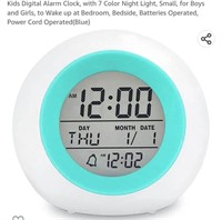 MSRP $12 DIgital Alarm Clock Color Change