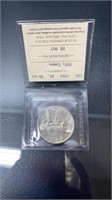 1953 Canadian Silver Dollar Graded ICCS MS63
