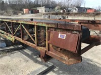 Belt Conveyer w/ axel and tires, appx 50 ft w/ 30