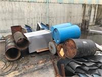 Lot of metal and iron pipe