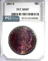 1881-S Morgan PCI MS-67 Purple Toning
