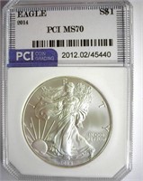 2014 Silver Eagle PCI MS-70