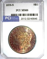 1878-S Morgan PCI MS-66 Fabulous Color