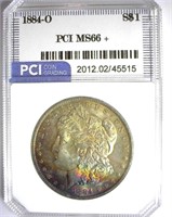 1884-O Morgan PCI MS-66+ Fantastic Color