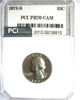 1972-S Quarter PCI PR-70 CAMEO