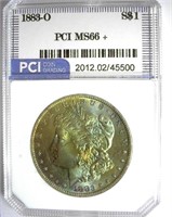 1883-O Morgan PCI MS-66+ Incredible Color