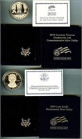2009 2010 Silver $ Proof U.S. Mint
