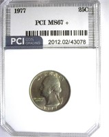 1977 Quarter PCI MS-67+ LISTS FOR $2600