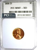 1956-D Cent PCI MS-67+ RD LISTS FOR $1700
