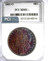 1881-O Morgan PCI MS-65+ Bold Color