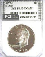 1972-S Silver Ike PCI PR-70 DCAM LISTS FOR $450