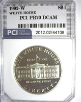 1992-W S$1 White House PCI PR-70 DCAM $145 GUIDE