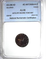 253-268 AD Gallienus NNC AU-58 AE Antoninianus