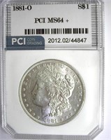 1881-O Morgan PCI MS-64+ LISTS FOR $450