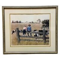 Paul Rupert "Kids & Cows" Ltd Ed Print