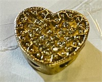 3.06 Grams 14k gold Beautiful Heart Pendant