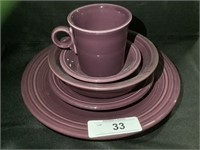 Homer Laughlin Fiestware Setting For One.