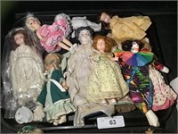 Vintage Porcelain & Plastic Dolls.