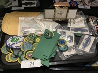 Linden Clock, Military Pins, Girl Scout