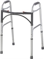 Drive Medical Deluxe 2-Button Folding Walker