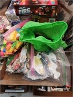 Lot of 4 bags Lincoln logs legos etc