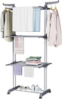 * 4-Tier Laundry Stainless Steel Drying Rack