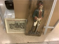 Wood Composite Relief Soldier and Repro