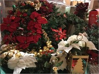 Large lot of holiday decor. Christmas. Wreaths.