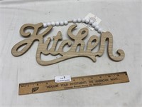 New Wooden Kitchen Sign