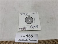 1943S Lincoln Steel Cent UNC