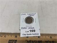 1909 Lincoln Cent First Year