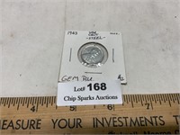 1943 Lincoln Steel Cent Gem BU