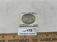 1965 Canadian Churchill Silver Dollar UNC