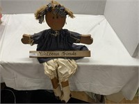 Wooden Sitting Doll