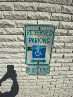 Reserved Parking Signs (3)