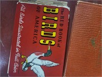 4 1930's Red Blue Book of Birds