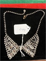 Vintage rhinestone necklace probably Weiss