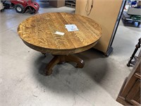 TIGER WOOD TABLE MEASURES APPROXIMATELY 48''X29''