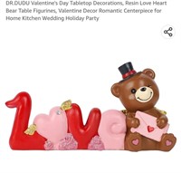 MSRP $8 Resin Love Heart Bear