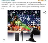 MSRP $20 Snowflake XMas Projector