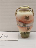 Nippon hand painted vase  - 5"