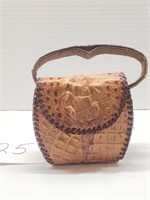 Alligator purse - 5"