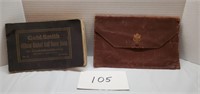 Military leather envelope pouch and old